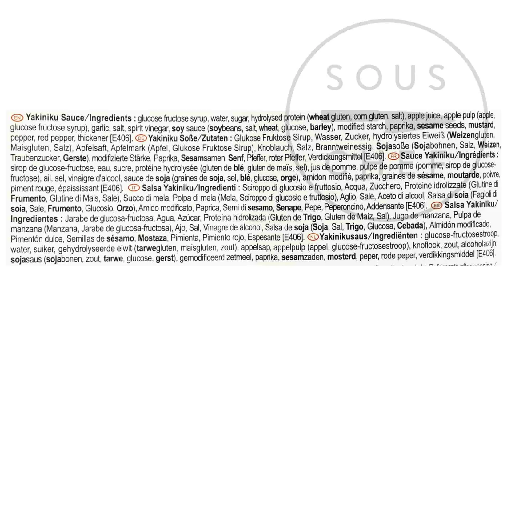 Nihon Shokken Ingredients Brands|Japanese Ingredients^Yakiniku Sauce, 2kg