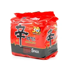 Nogshim Korean Ingredients|Chinese Ingredients^Nongshim Shin Ramen Noodles, 5 x 120g