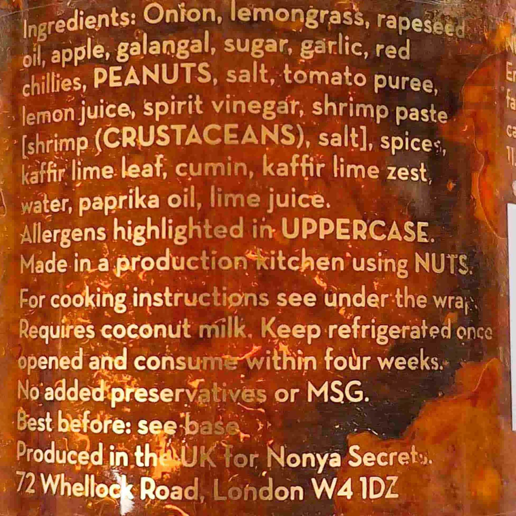 Nonya Secrets Southeast Asian Ingredients|Sauces & Condiments^Panang Curry Mix, 170g