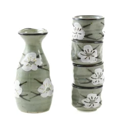 Kiji Stoneware & Ceramics Japanese Ingredients|Tableware Brands^Ocha Sake Set, 5 Pieces