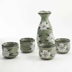 Kiji Stoneware & Ceramics Japanese Ingredients|Tableware Brands^Ocha Sake Set, 5 Pieces