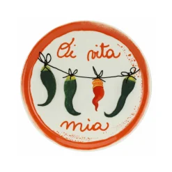 My Gifts Trade Plates|Crockery & Dinnerware^Oi Vita Mia Porcelain Pizza Plate, 31cm