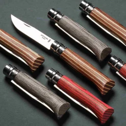 Opinel Kitchen Knives^Brown Birch Sandvik Folding Knife