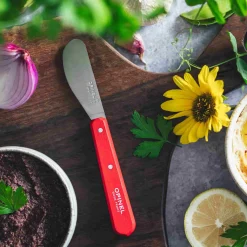 Opinel Cutlery|Tableware Brands^No 117 Red Beechwood Handle Spreading Knife, 6cm