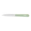 Opinel Kitchen Knives^No 113 Sage Beechwood Handle Serrated Paring Knife, 10cm
