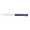 Opinel Kitchen Knives^No 113 Violet Beechwood Handle Serrated Paring Knife, 10cm