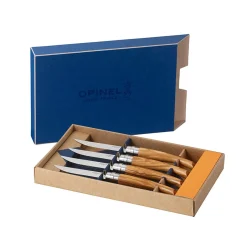 Opinel French Ingredients|Kitchen Knives^Olivewood Deluxe Steak Knife Box Set