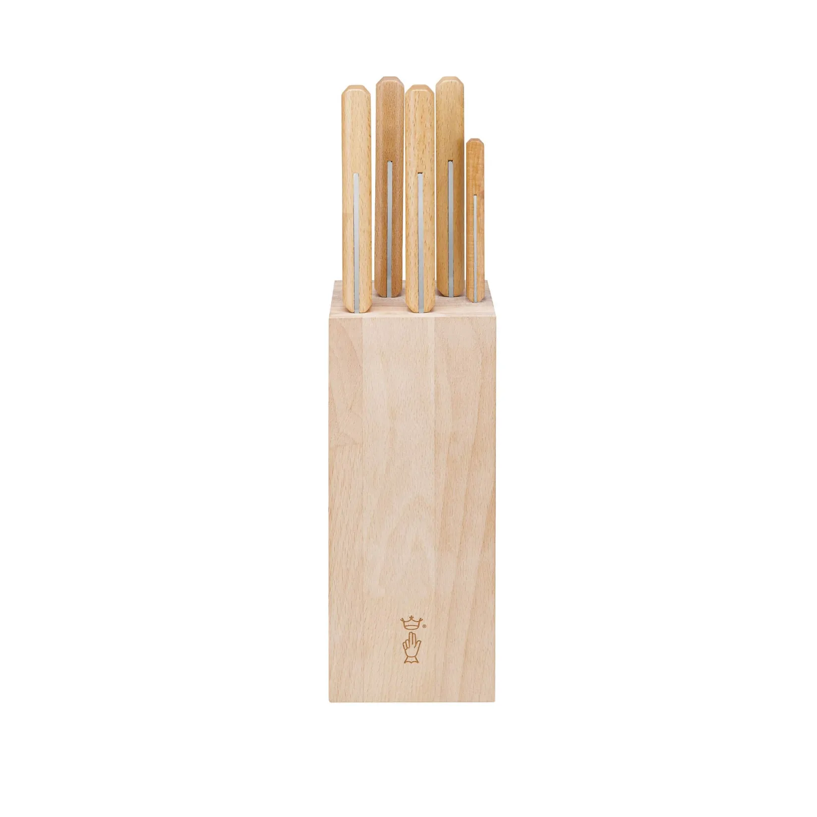 Opinel Kitchen Knives^Parallele 5 Piece Knife Block Set