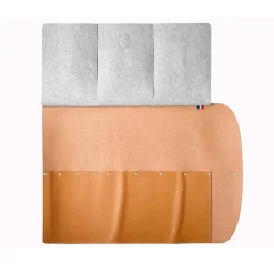 Opinel Kitchen Knives^Reclaimed Leather 8 Slot Knife Roll