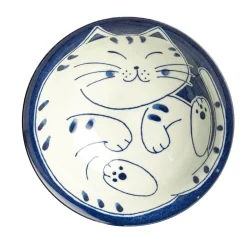 Emro Aziatica Japanese Ingredients|Crockery & Dinnerware^Orange Lucky Cat Japanese Ramen Bowl, 21cm