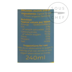 Suma Ingredients Brands|Baking Ingredients^Organic Agave Syrup, 240ml