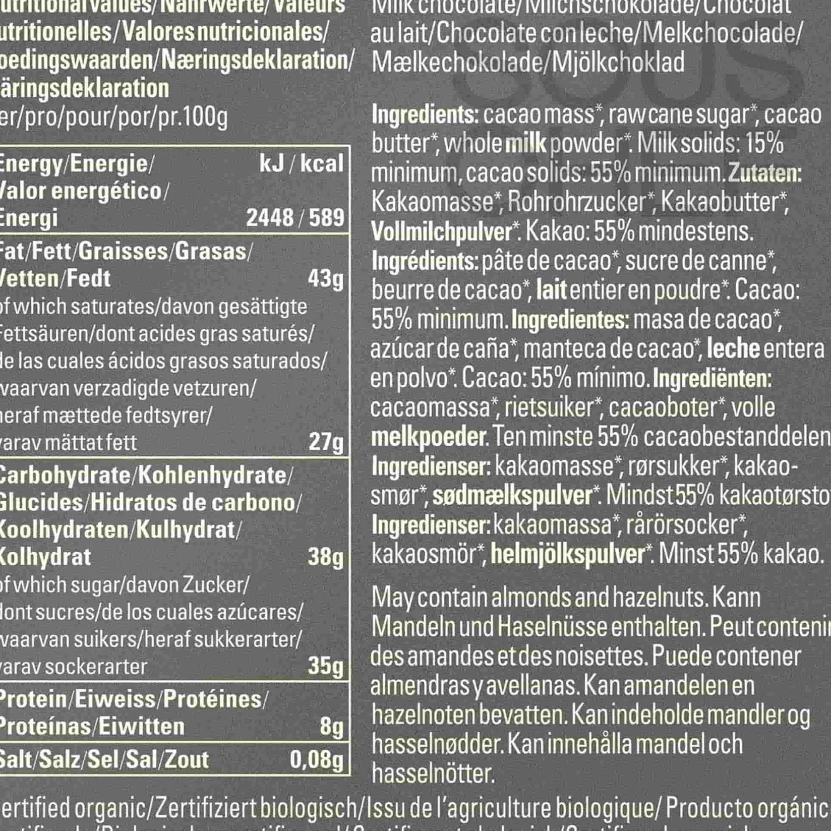 Original Beans Chocolate & Sweets|Ingredients Brands^55% Femmes de Virunga Dark Milk Chocolate Bar, 70g