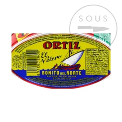 Ortiz Spanish Ingredients|Tinned Fish & Seafood^Bonito Tuna Fillets in Organic Extra Virgin Olive Oil, 112g