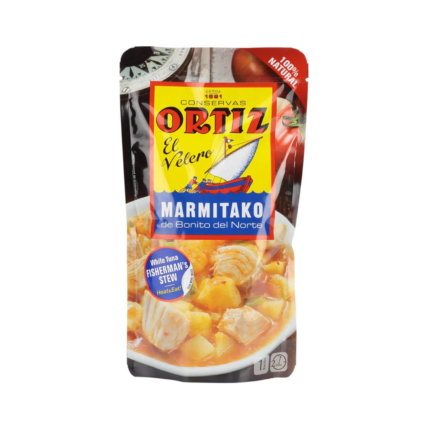 Ortiz Spanish Ingredients|Tinned Fish & Seafood^Marmitako Tuna Fisherman's Stew, 300g pouch