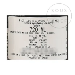 Ozeki Ingredients Brands|Japanese Ingredients^Karatamba Sake, 720ml