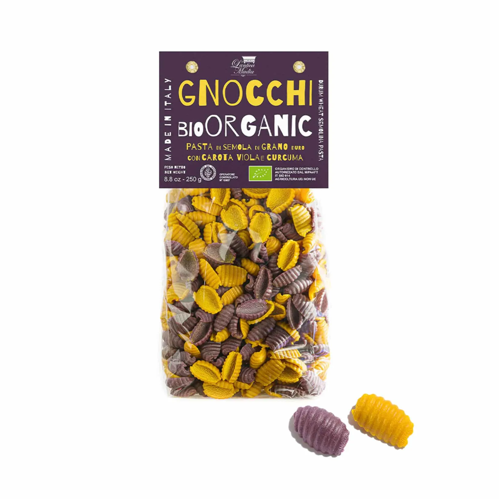 L'Antica Madia Ingredients Brands|Pasta, Rice & Beans^Pasta L'Antica Organic Gnocchi Pasta Turmeric & Purple Carrot, 250g