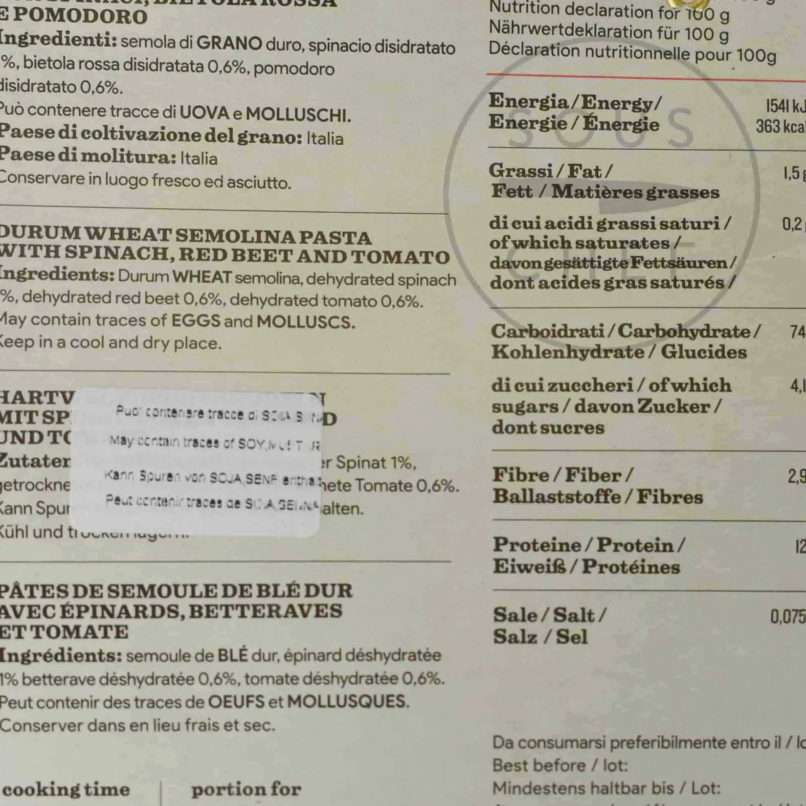 L'Antica Madia Ingredients Brands|Pasta, Rice & Beans^Pasta L'Antica Tricolore Pasta Pazza, 500g