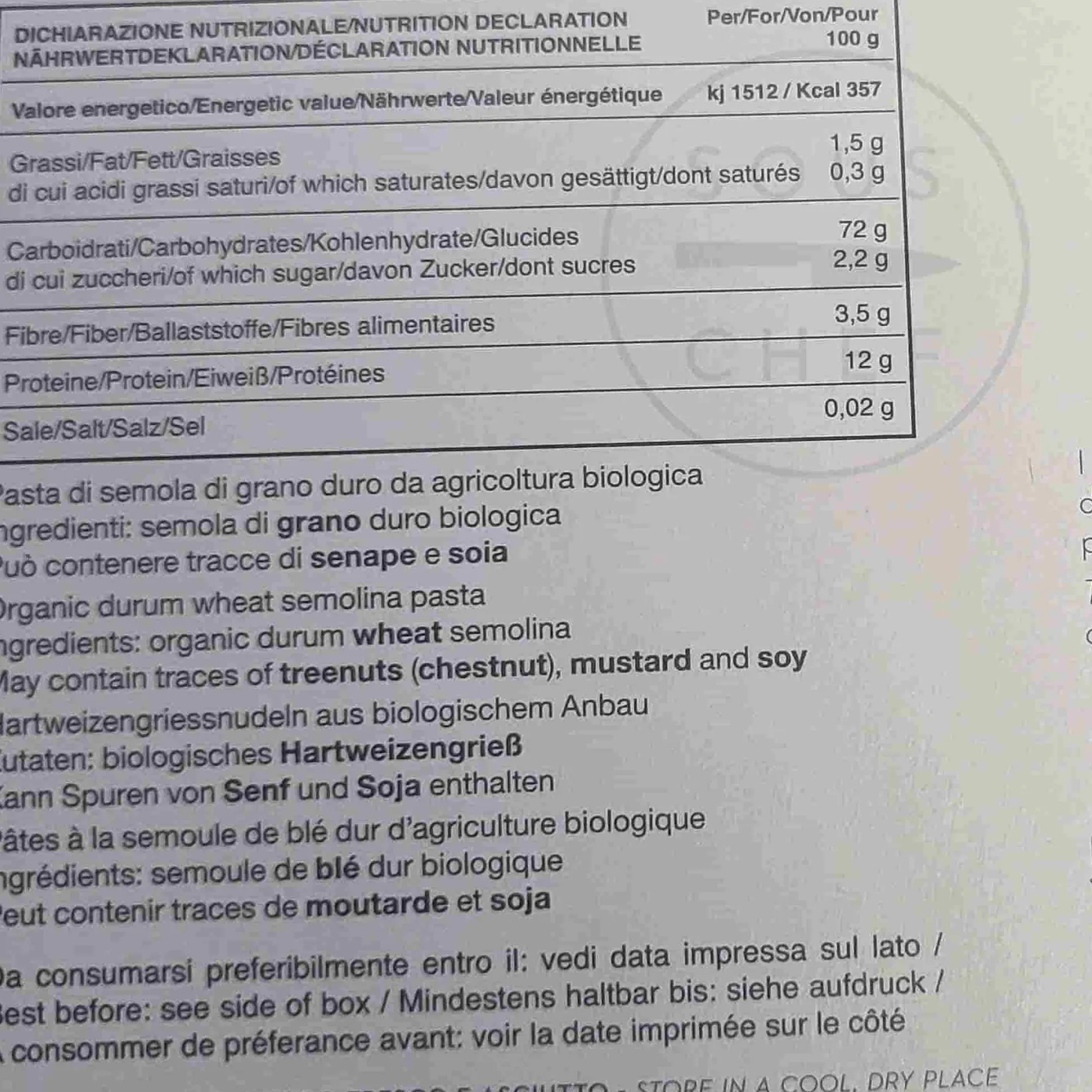 Pasta Liguria Ingredients Brands|Italian Ingredients^Fusilli, 500g