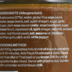 Payst Ingredients Brands|Sauces & Condiments^Mushroom & Garlic Stir Fry Sauce, 190ml