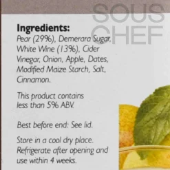 Opies Ingredients Brands|Sauces & Condiments^Pear Chutney with White Wine, 1.2kg