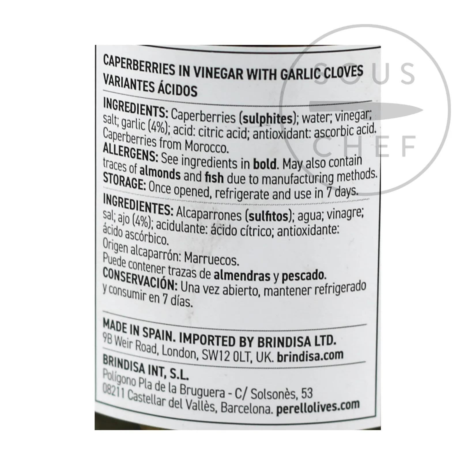 Perello Ingredients Brands|Spanish Ingredients^Caperberries, 180g