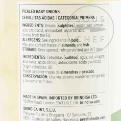 Perello Spanish Ingredients|Vegetables^Pickled Onions, 190g