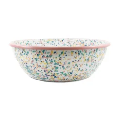 Kapka Tableware Brands|Crockery & Dinnerware^Pink Dot Enamel Large Salad Bowl, 32cm