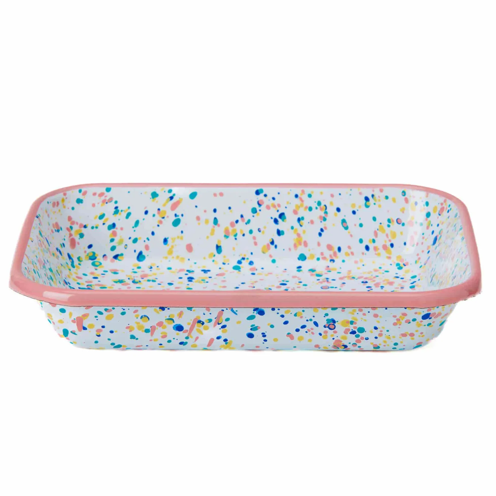 Kapka Enamel Baking Supplies & Equipment^Pink Dot Enamel Roasting & Serving Dish