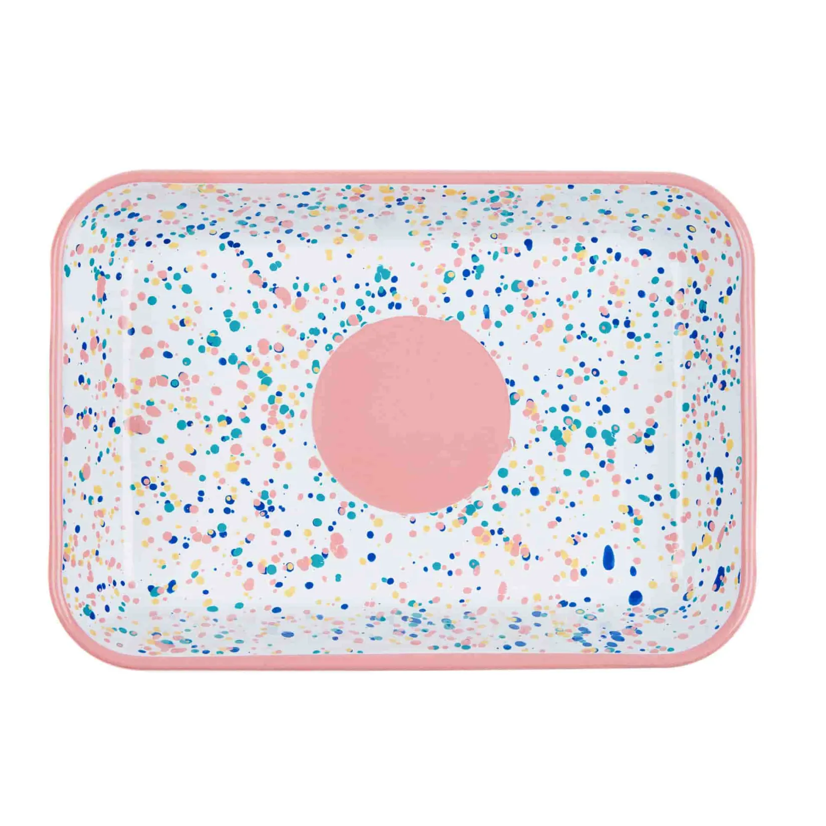 Kapka Enamel Baking Supplies & Equipment^Pink Dot Enamel Roasting & Serving Dish