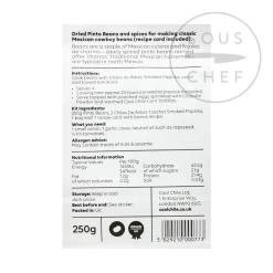 Cool Chile Co Ingredients Brands|Mexican Ingredients^Pinto Beans - wboy Bean Kit, 250g