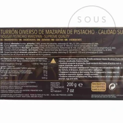 Don Gastronom Ingredients Brands|Spanish Ingredients^Pistachio & Marzipan Turron, 200g