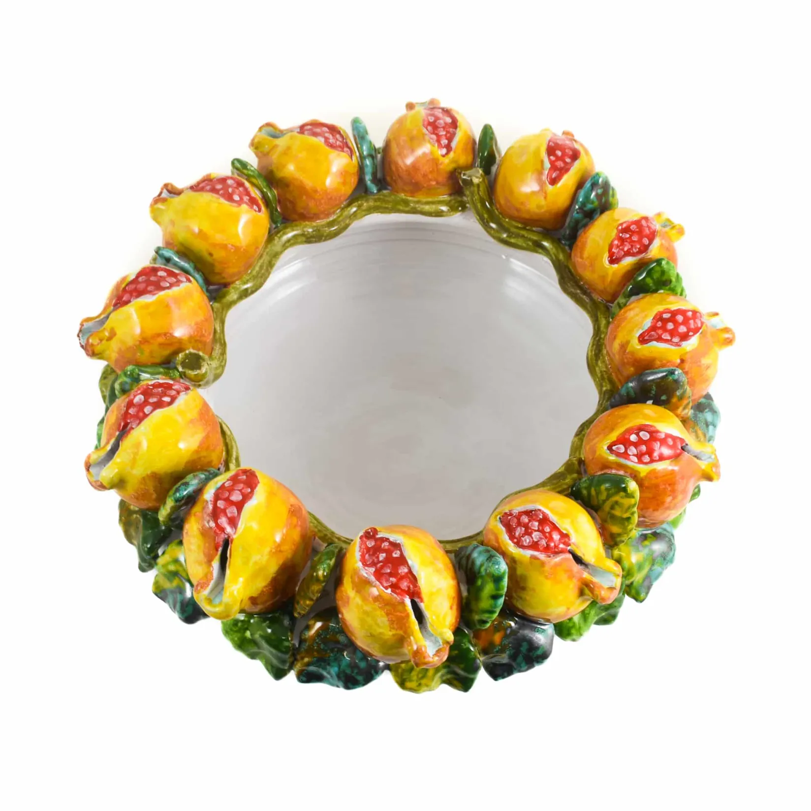 Puglia Handmade Tableware Brands|Serveware^Pomegranate Serving Bowl
