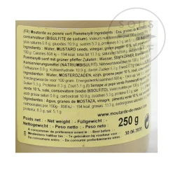 Pommery French Ingredients|Sauces & Condiments^Green Peppercorn Mustard, 250g