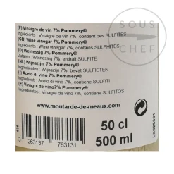 Pommery Ingredients Brands|French Ingredients^Red Wine Vinegar, 500ml