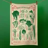 Poon's Kitchen Textiles & Clothing^London Vegetable Guide Tea Towel