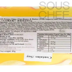 Oishi  Chinese Ingredients|Snacks^Potato Honey & Butter Chips in Tin, 85g