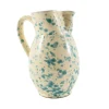 Puglia Handmade Italian Ingredients|Tableware Brands^Puglia Aquamarine Splatter Ceramic Pitcher