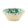 Puglia Handmade Italian Ingredients|Crockery & Dinnerware^Puglia Aquamarine Splatter Bowl, 12cm