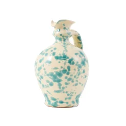 Puglia Handmade Jugs & Bottles|Tableware Brands^Puglia Aquamarine Splatter Oil Bottle, 250ml