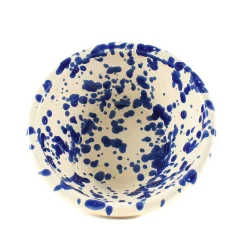 Puglia Handmade Tableware Brands|Italian Ingredients^Puglia Blue Splatter Bowl, 12cm