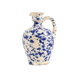 Puglia Handmade Jugs & Bottles|Tableware Brands^Puglia Blue Splatter Oil Bottle, 250ml