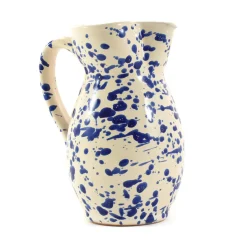 Puglia Handmade Italian Ingredients|Tableware Brands^Puglia Blue Splatter Pitcher