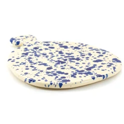 Puglia Handmade Tableware Brands|Italian Ingredients^Puglia Blue Splatter Serving Board, 25cm