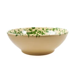 Puglia Handmade Tableware Brands|Crockery & Dinnerware^Puglia Green Splatter Large Salad Bowl, 28cm