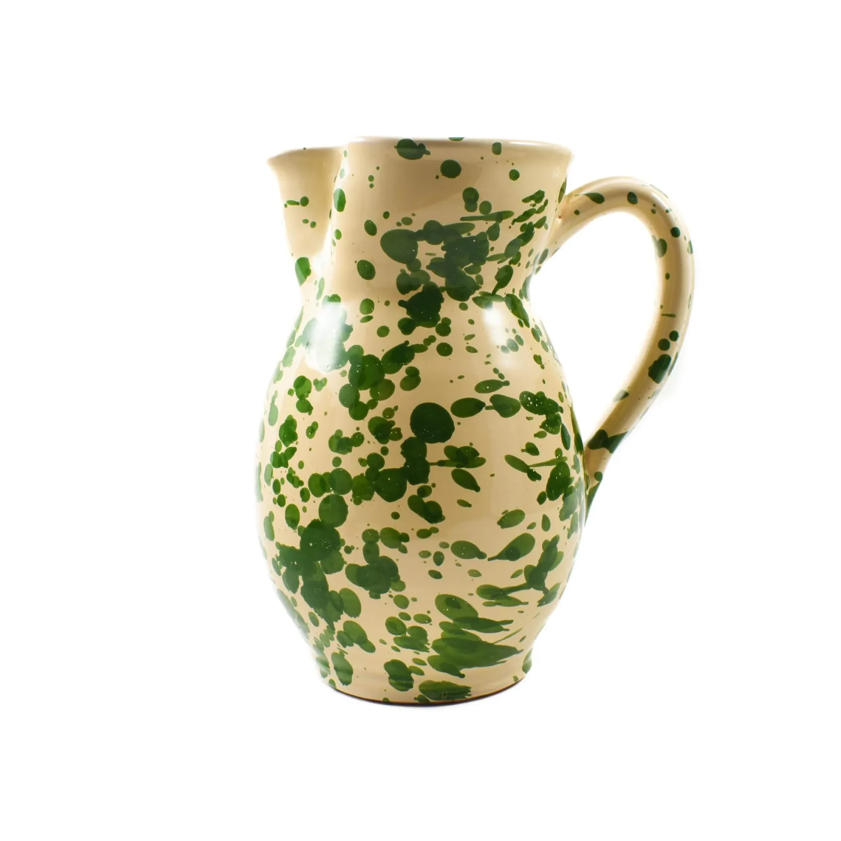 Nuova Coli Jugs & Bottles|Tableware Brands^Puglia Green Splatter Pitcher