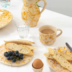 Puglia Handmade Tableware Brands|Crockery & Dinnerware^Puglia Lilac and Yellow Splatter Mug