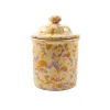 Puglia Handmade Tableware Brands^Puglia Lilac and Yellow Splatter Storage Jar, 15cm