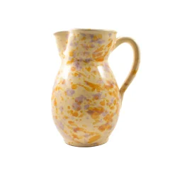 Puglia Handmade Jugs & Bottles|Tableware Brands^Puglia Lilac and Yellow Splatter Pitcher