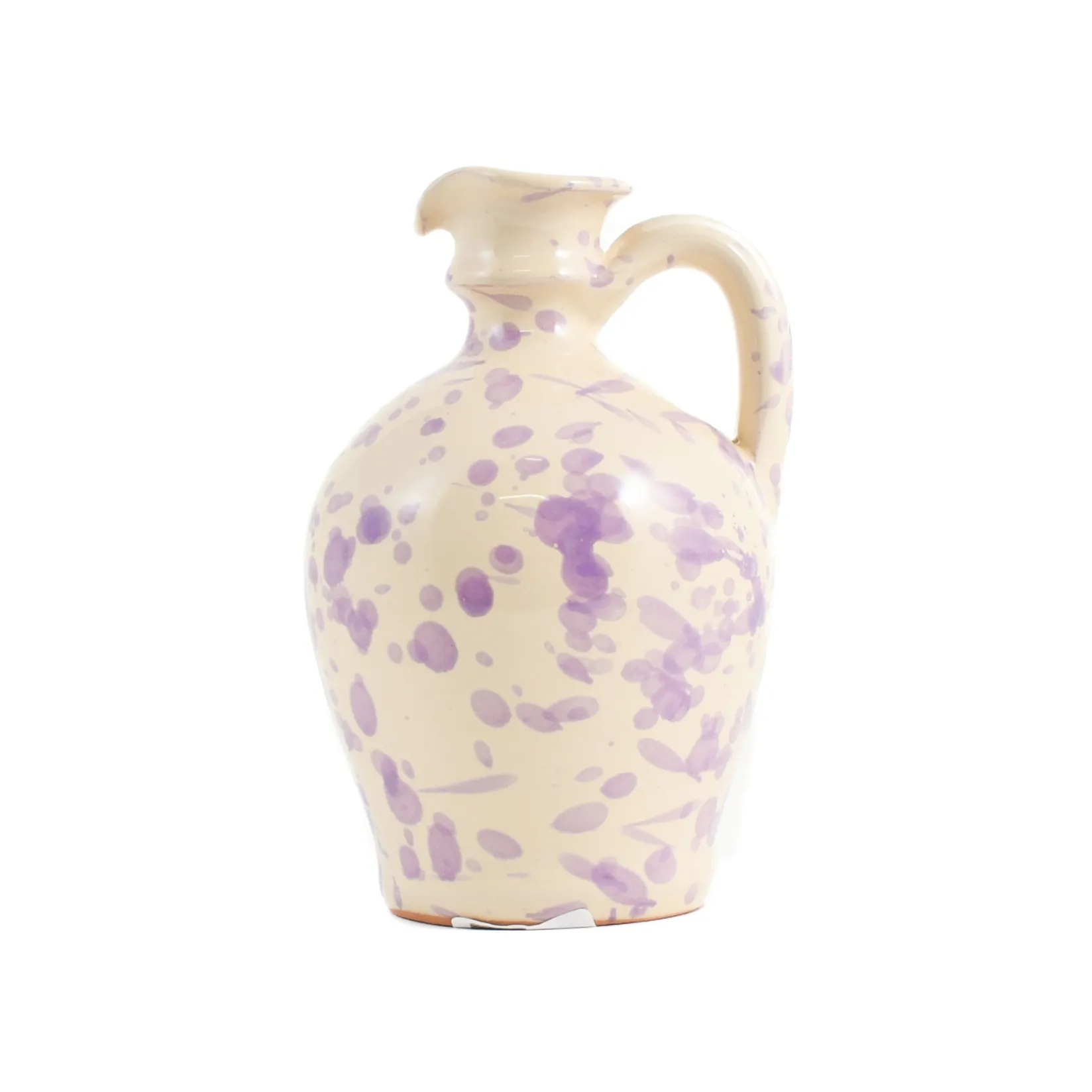 Puglia Handmade Jugs & Bottles|Tableware Brands^Puglia Lilac Splatter Oil Bottle, 250ml