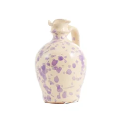 Puglia Handmade Jugs & Bottles|Tableware Brands^Puglia Lilac Splatter Oil Bottle, 250ml